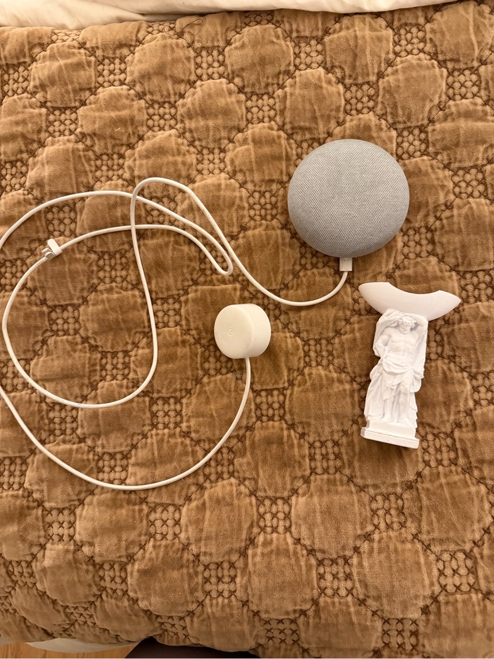 Google Home Speaker with Roman Decorative Stand